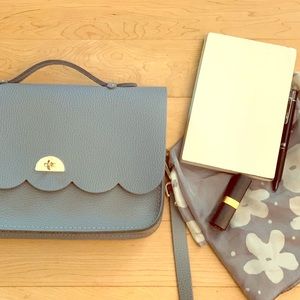 Cambridge Satchel Crossbody Cloud Bag French Grey